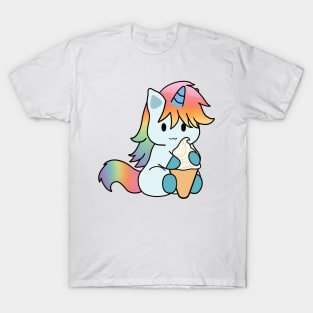 Rainbow Unicorn Ice Cream T-Shirt